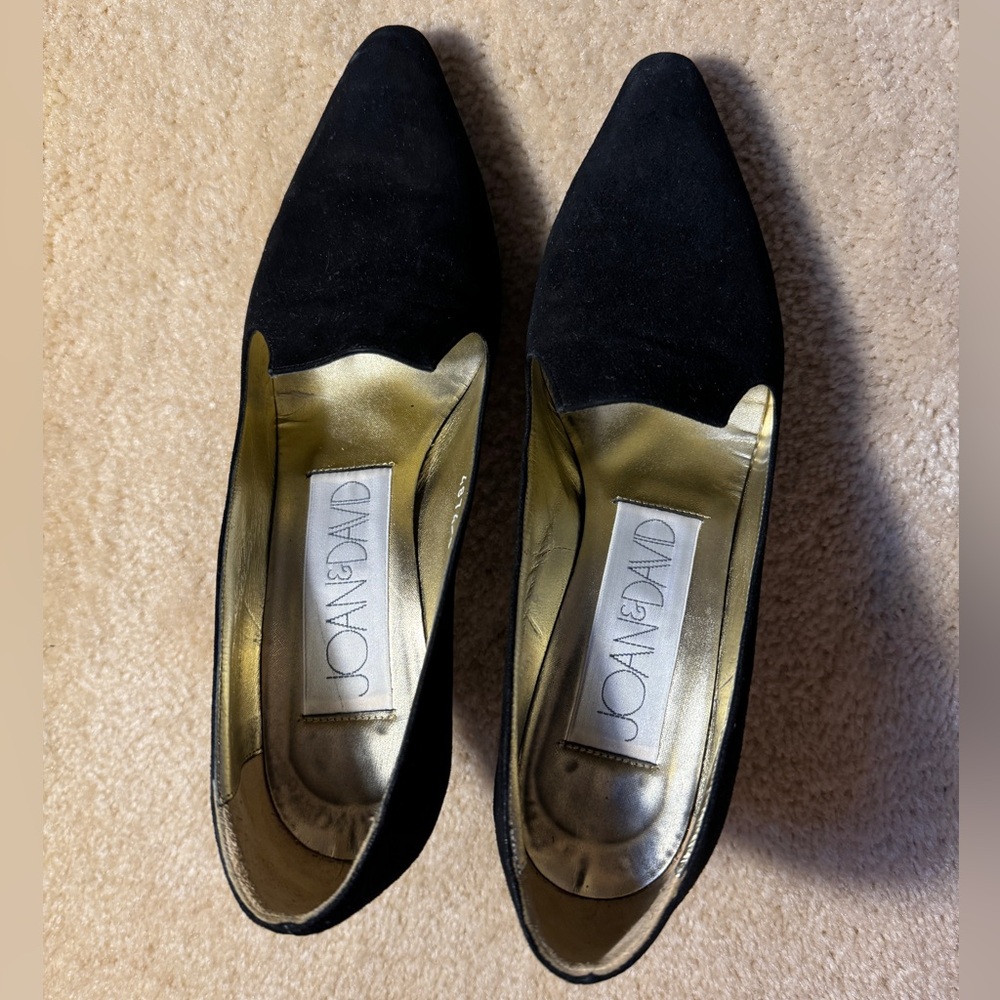 JOAN AND DAVID SUEDE HEELS